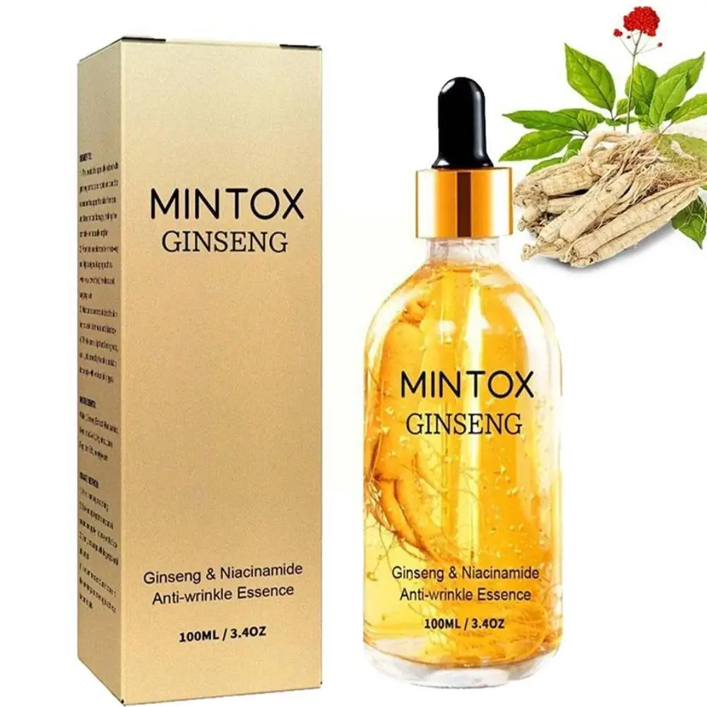 

100ml Gold Ginseng Polypeptide Face Essence Anti-wrinkle Lightning Moisturizing Niacinamide Facial Serum For Skin Care Prod A8M5