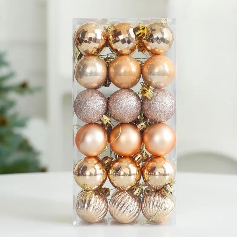 Рождественский шар рождественские украшения 4 см 36 шт. бочонок европейский