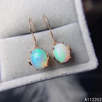 luxury popular opal drop earrings ladies vintage womens 925 sterling silver inlaid gem jewelry earrings wedding gift support de