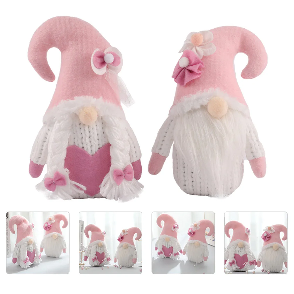 

2 Pcs Garden Flowers Dolls Home Decorations Festive Indoor Decors )