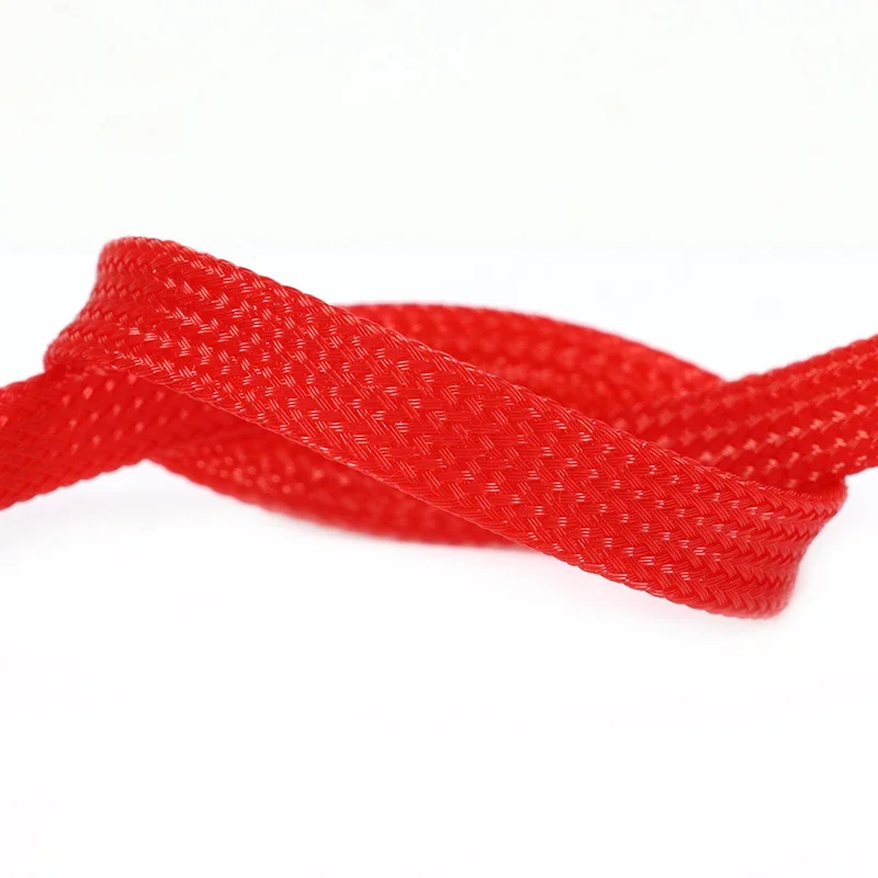 1/5/10/50 м красные оплетенные рукава из ПЭТ 2/4/6/8/10/12/14/16/20/25/30/35/40/50/60 мм высокоплотная