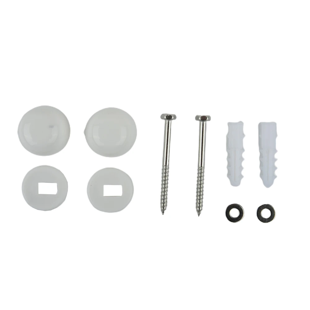 

Toilet Bidet Anchor Bolts Set Toilet Floor Fixing Repair Fitting Toilet Plastic Cover Accessories Stainless Steel Screws Set