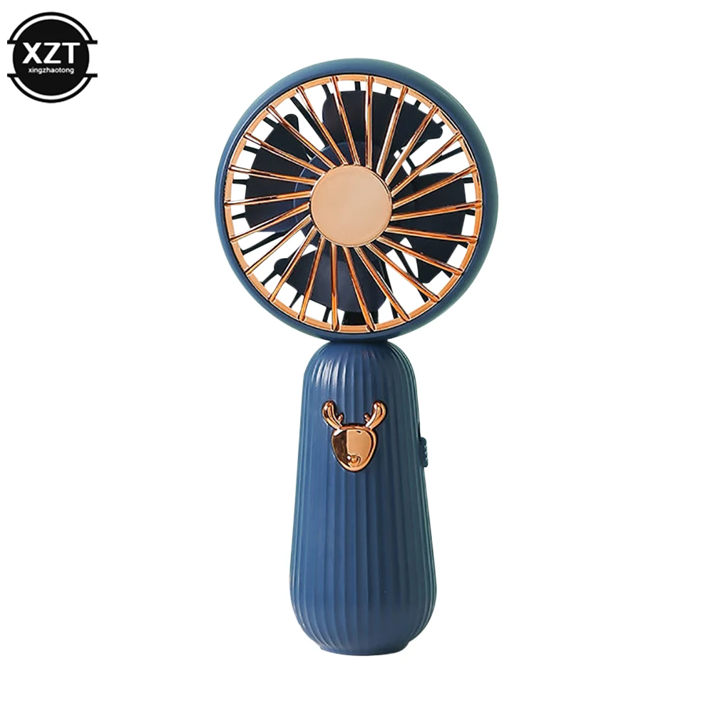 

Mini Portable Electric Fan Keychain 2 in 1 USB Rechargeable Low Noise Adjustable Lazy Outdoor Travel Cooling Artifact