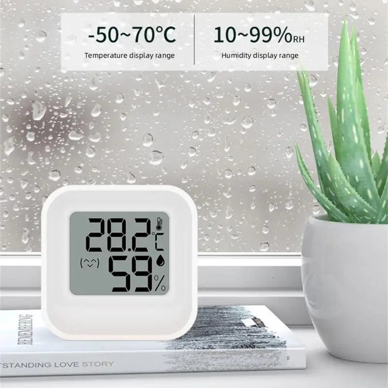 

Mini Thermometer Hygrometer Sensor Indoor LCD Digital Temperature Sensor Humidity Meter Room Gauge Thermometer Bedroom Bathroom