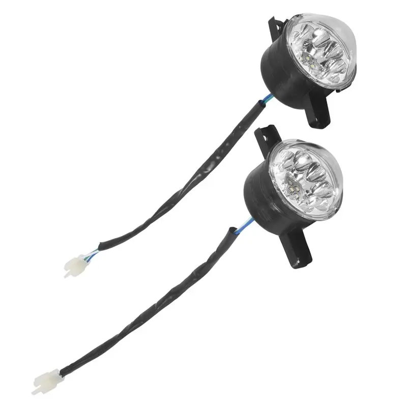 Фото Комплект из 2 светодиодных фар WF-2Pcs 12V для квадроциклов 125cc 150cc 250cc 300cc, для китайских моделей Taotao JCL Baja Yamoto Kazuma Roketa №4