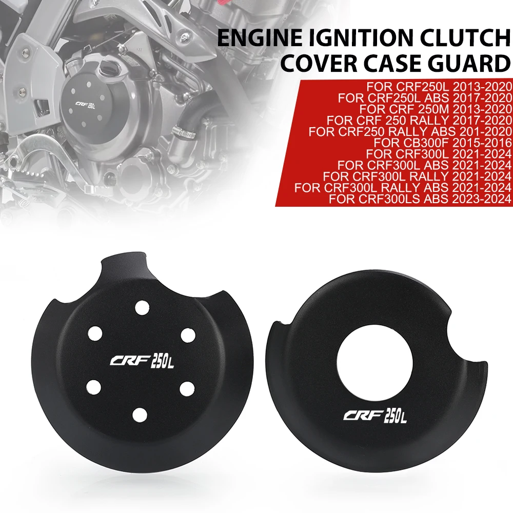 

For Honda CRF250L ABS 2017-2020 Motorcycle Engine Ignition Clutch Cover Case Crankcase Left Guard Protector CRF 250 L 2019 2018