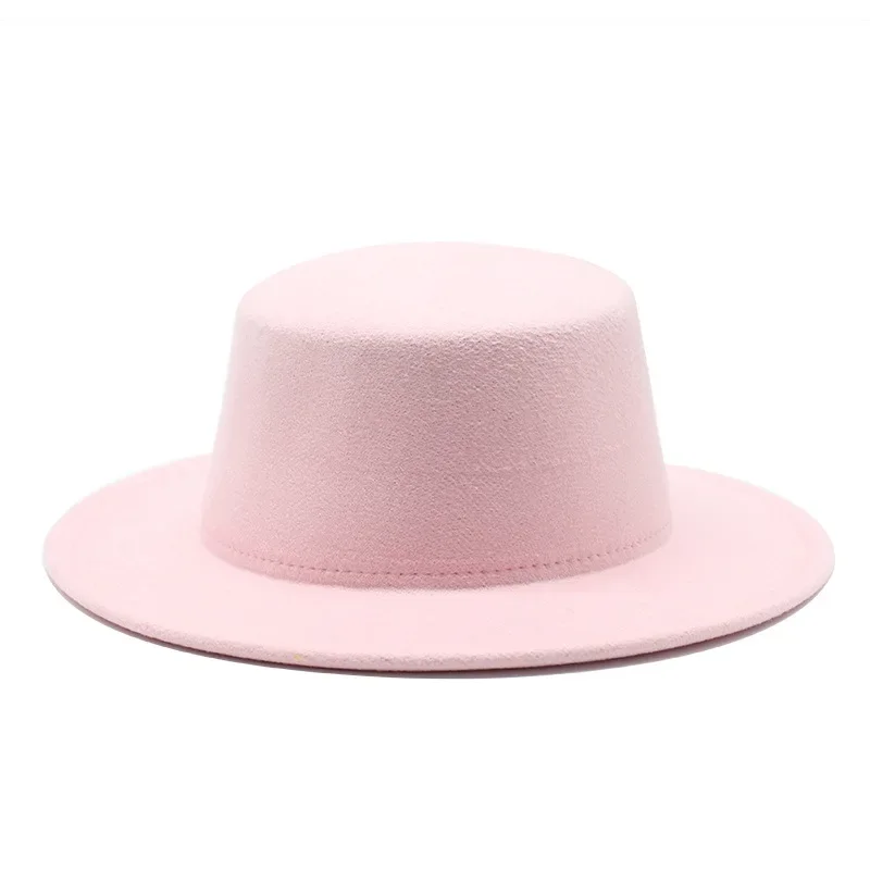 Шляпы женские шерстяные с широкими полями фетровые федоры для церкви и