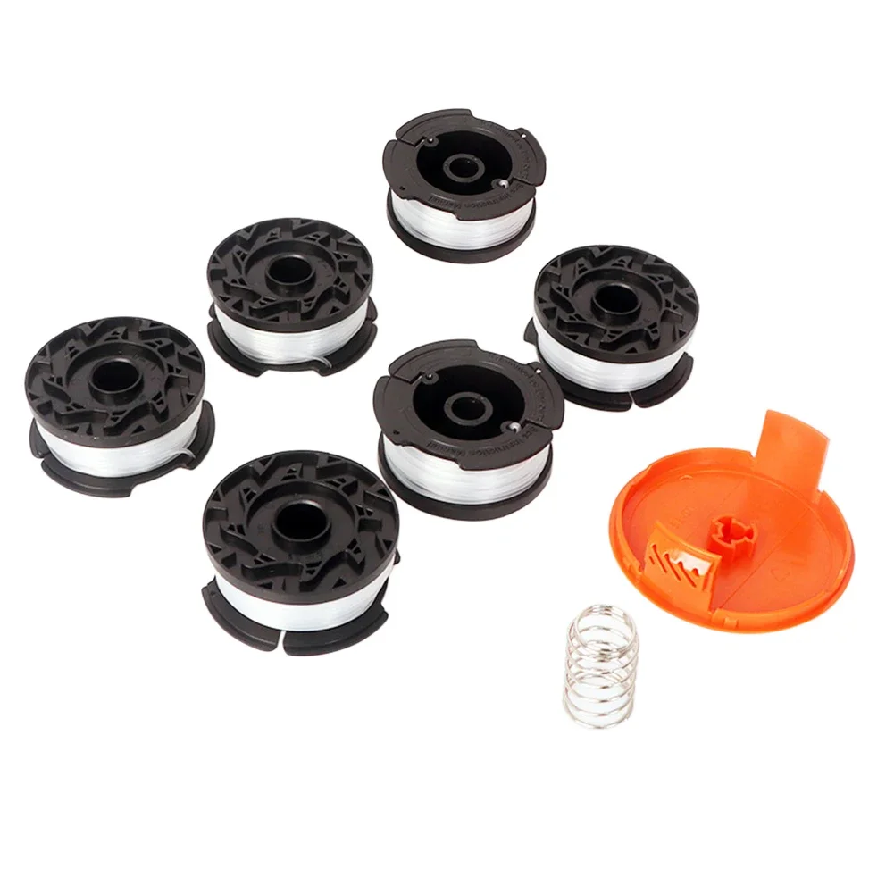 Катушка нейлоновая для триммера травы длина 9 14 м диаметр 1 65 мм 6/8 шт.