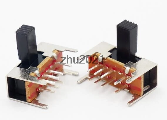10 шт. x Панель PCB 8 Pin 3 позиции 2P3T DP3T переключатель слайдов Боковая ручка 0 5 А 50 В