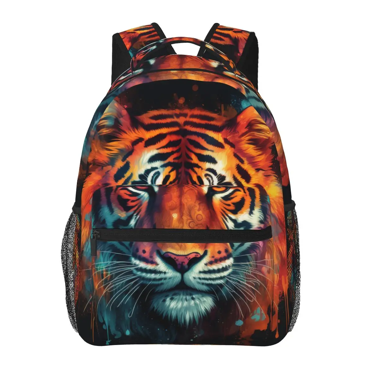 

Рюкзак с изображением тигра и головы животных, женские уличные рюкзаки из полиэстера, забавные школьные сумки с принтом, рюкзак