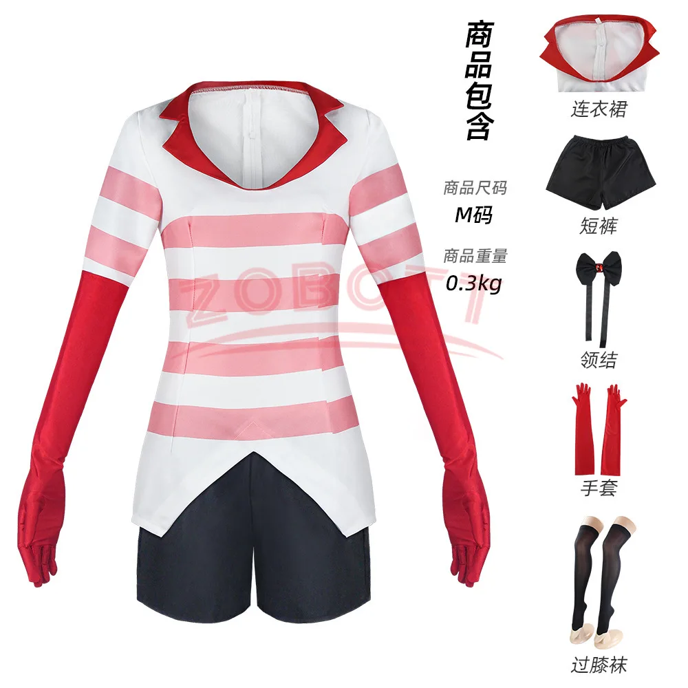 Косплей-костюм униформы для мужчин и женщин Hazbin Cos Hotel ALASTOR Helluva Boss Blitzo ANGLEDUST Lucifer