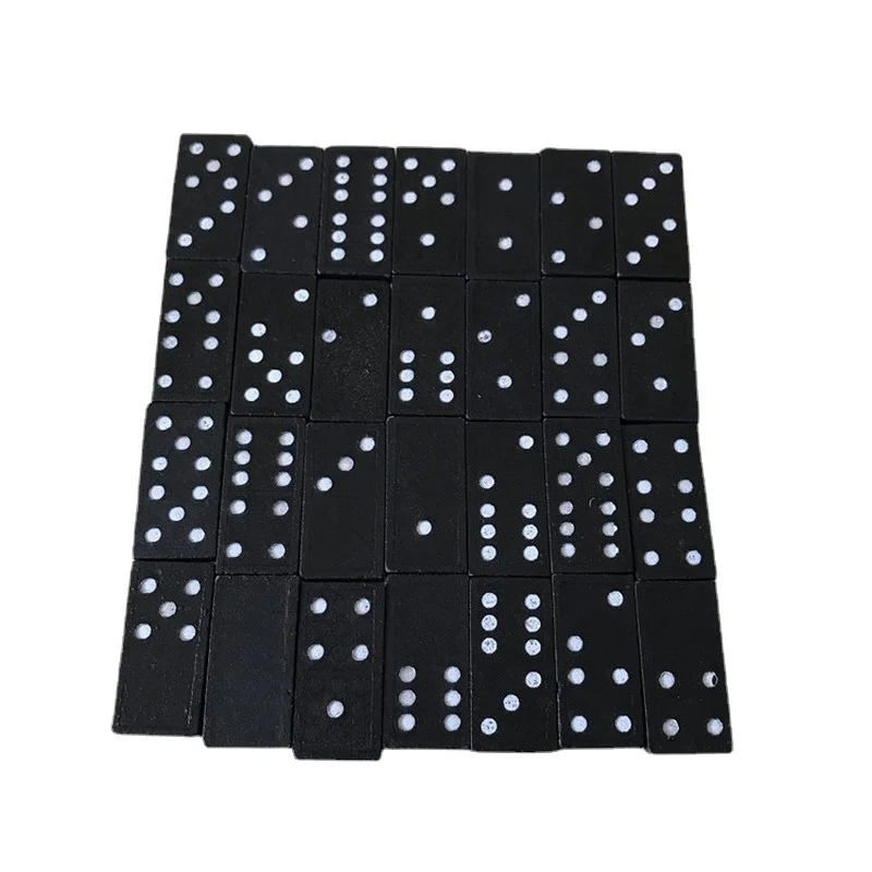 Международная торговля высококачественные домино в деревянной коробке черные