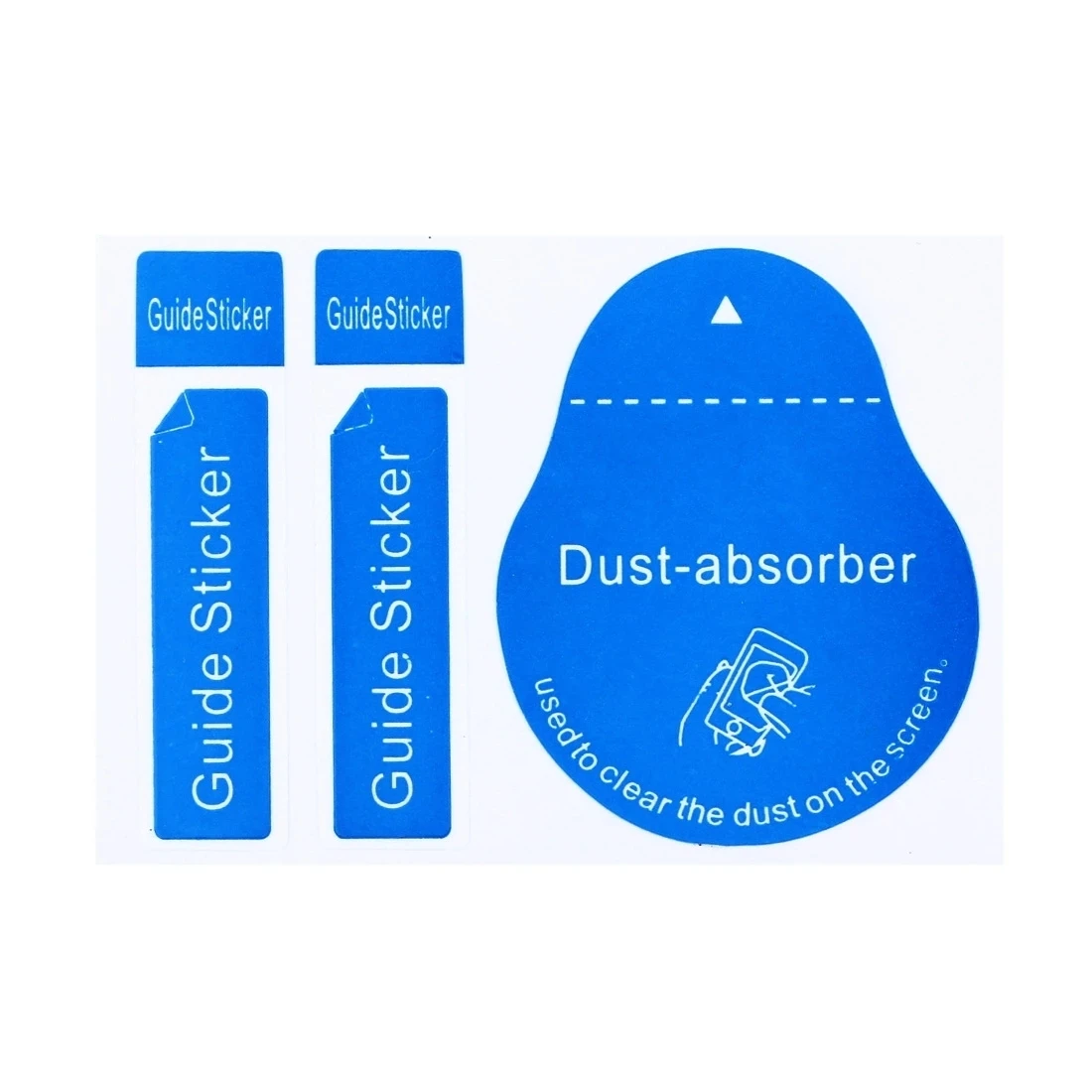 1000pcs Cell Phone Dust Absorber Dedust Sticker Screen Protector Wet Dry Wipe Paper For Camera Lens LCD Screens Dust Papers