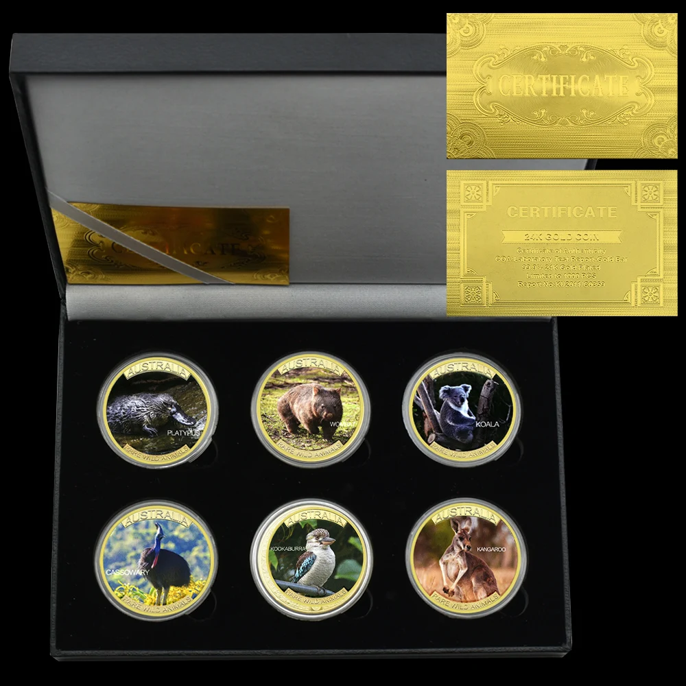 

Золотые монеты Австралия 6 шт. OIMG