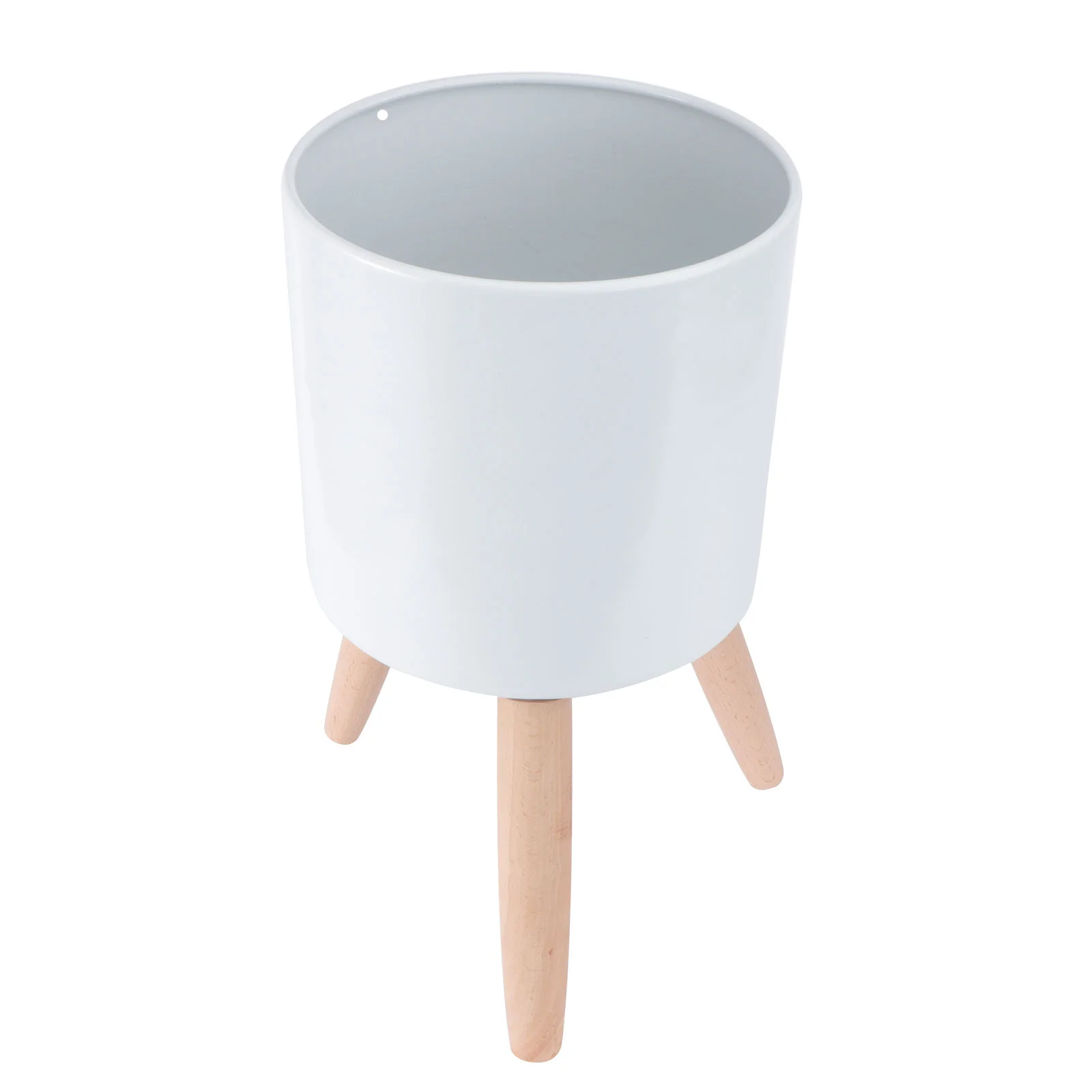 

Planter Pot Flower Stand Indoor Flowerpot Rack Holder Iron Floor Succulent Outdoor Metal Pots Wood Century Modern Decorative