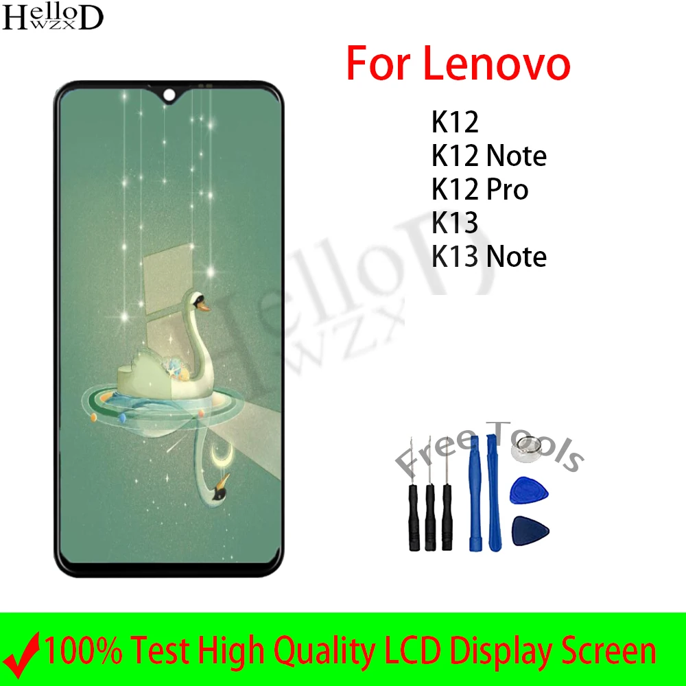 

For Lenovo K12 K12 Note K12 Pro K13 K13 Note LCD Display Touch Screen Digitizer Assembly Sensor Panel Assembly Tools