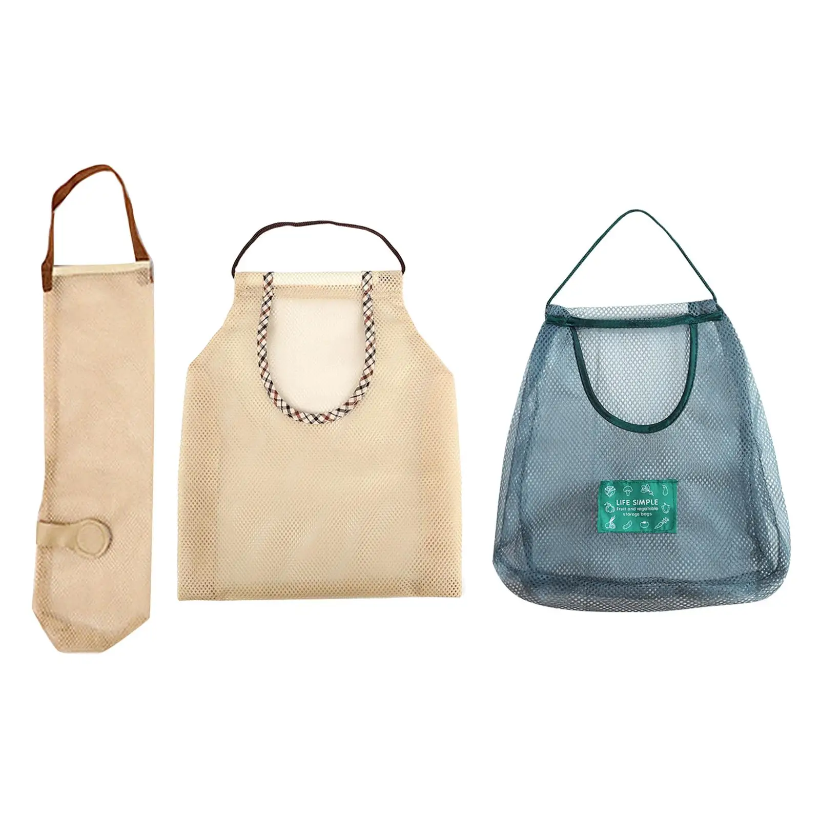 

Hanging Mesh Bag Fruit Basket Pulling Resistance Vegetable Bags for Potatoes