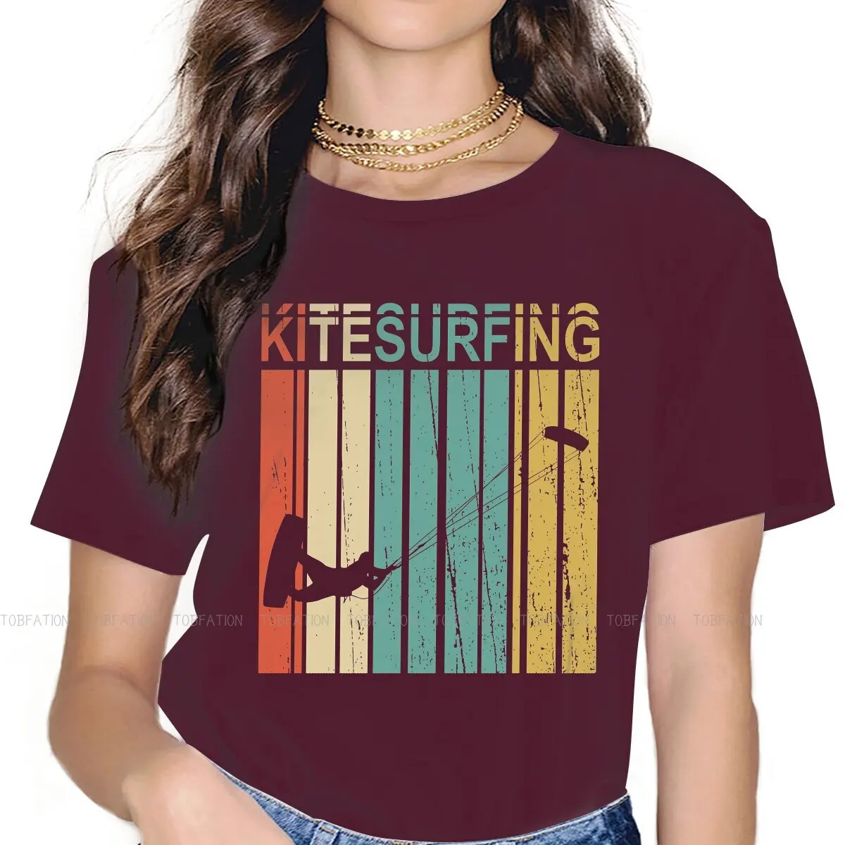 Футболка для девушки кайтсерфинга кайтбординга flysurf Высококачественная