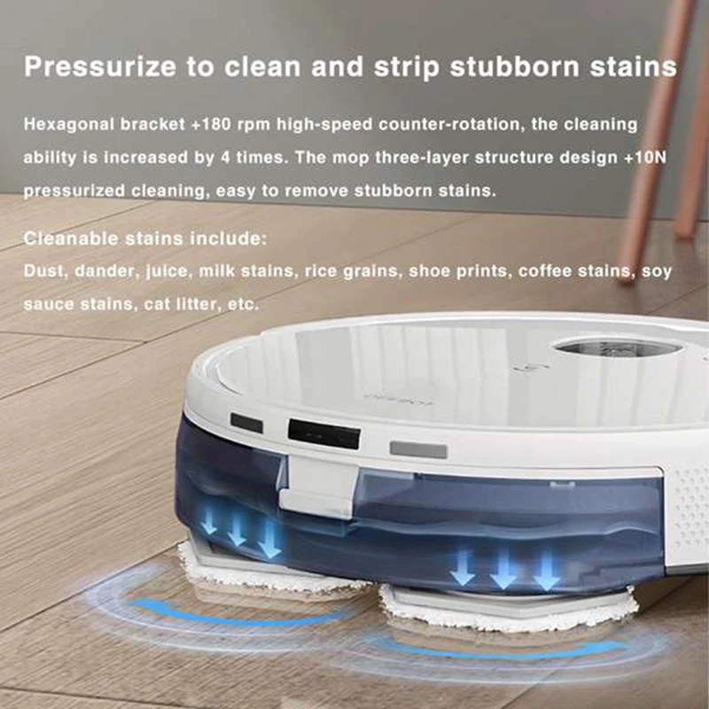 Рулонная щетка для Ecovacs Deebot Ozmo N9 + детали пылесоса основная боковая моющаяся