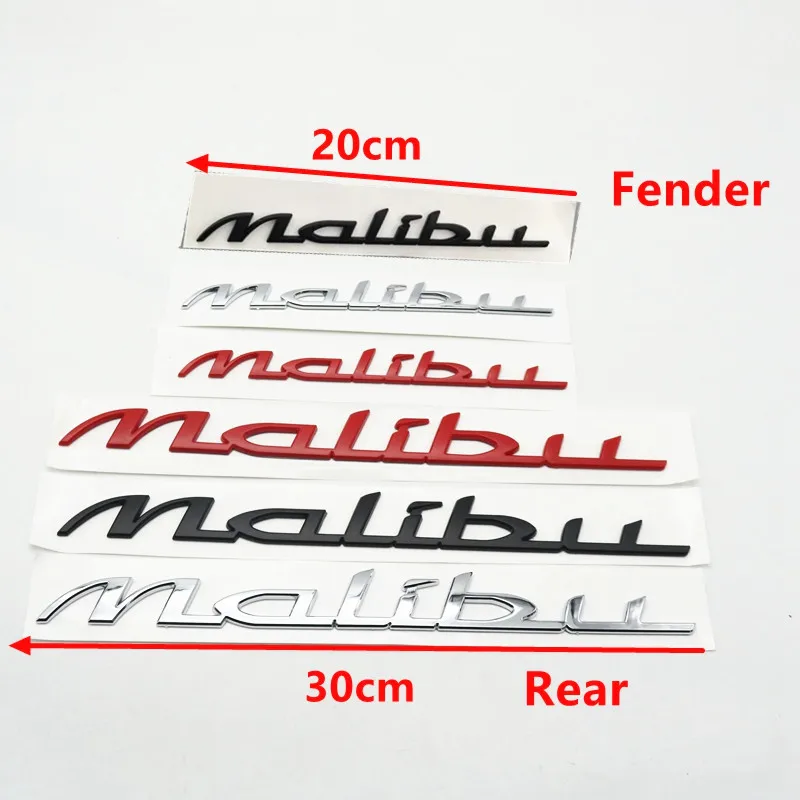 

Car Rear Trunk Emblem Sticker Side Door Fender Logo Stickers For Chevrolet Malibu