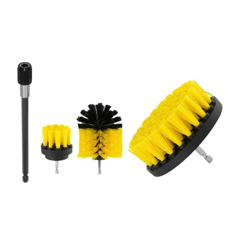 

Y9RC 3 PCS Cleaning Drill Brush Tool Electric Power Scrubber for Kitchen Bath Car