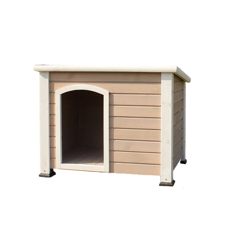 Новый дизайн современный теплый домик для собак деревянный уличный