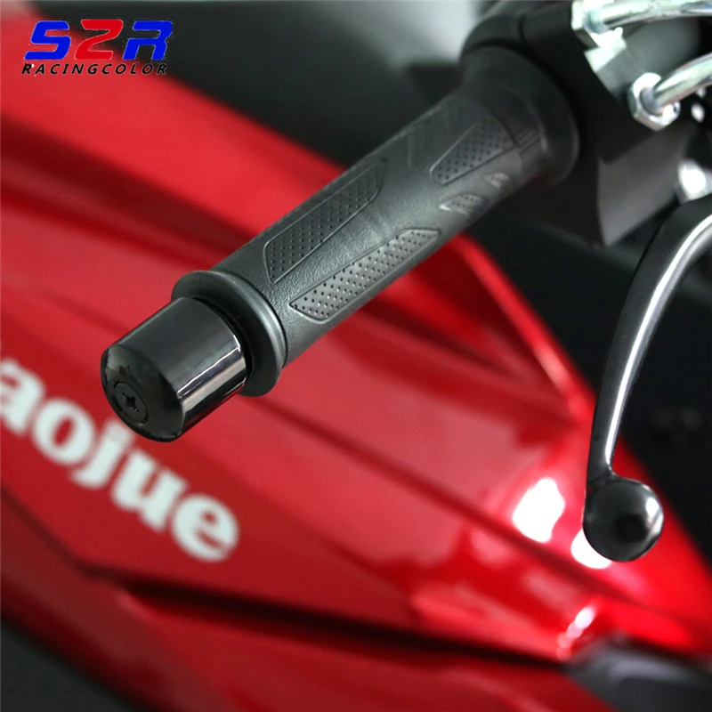 2pcs 7/8 inch Motorcycle Handlebar Balanced Plug Universal Handle Bar End Grips Slider 22 mm Solid Iron For Honda Suzuki Yamaha images - 6