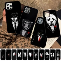 maiyaca shirt and tie man phone case for iphone 11 12 13 mini pro xs max 8 7 6 6s plus x 5s se 2020 xr case