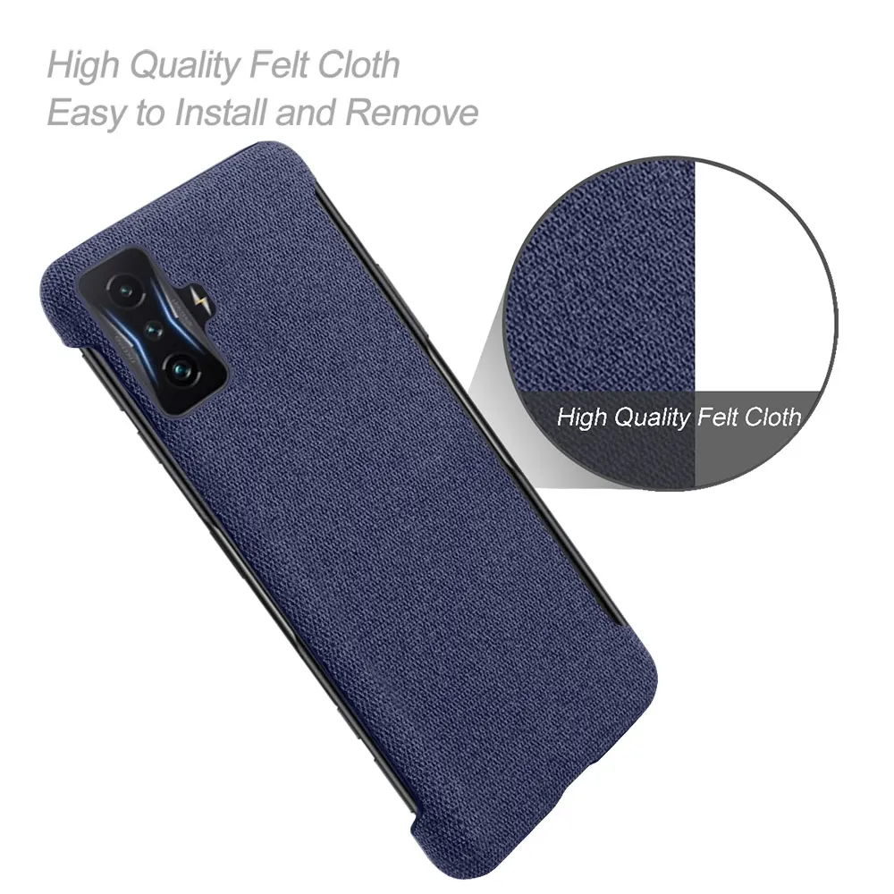 

For POCO F4 GT Redmi K50 Gaming K50 Pro POCO F4 GT Coque pocof4 gt Global Case Slim Soft-Touch Fabric + Hard PC Phone Cover