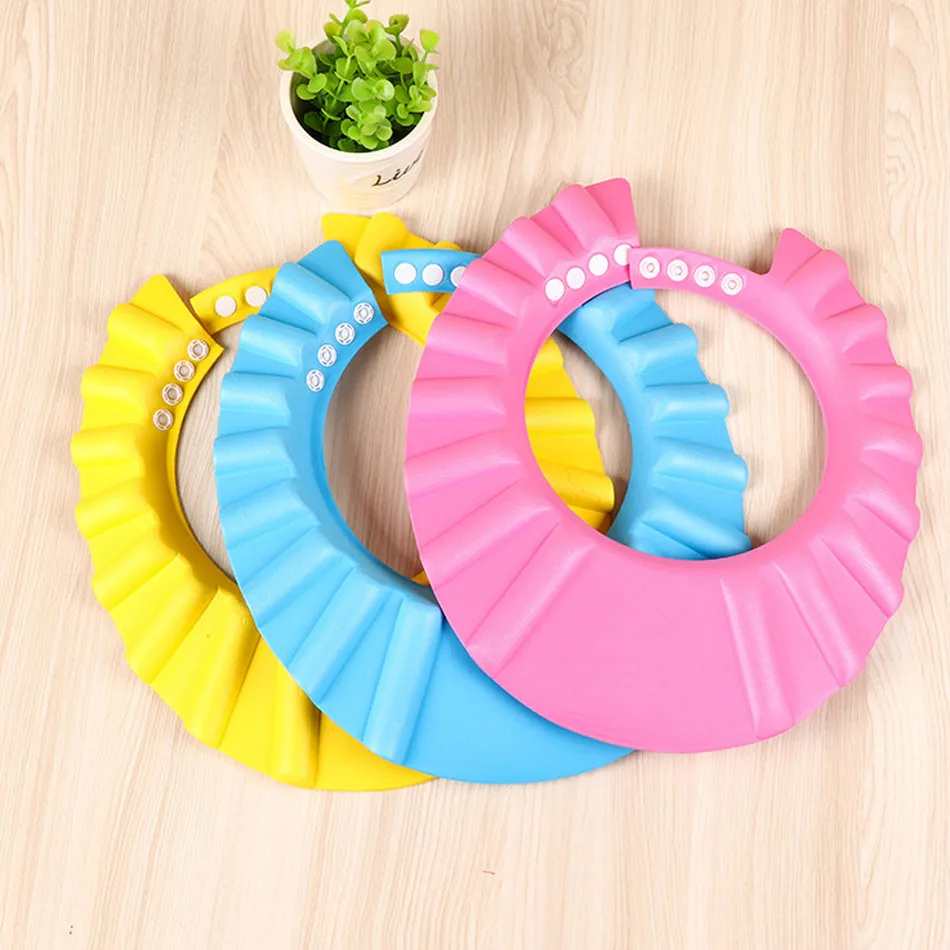 Baby Shampoo Cap Adjustable Hair Wash Hat for Kids Ear Protection Safe Children Shower Soft Bathing Shower Protect Head Cover