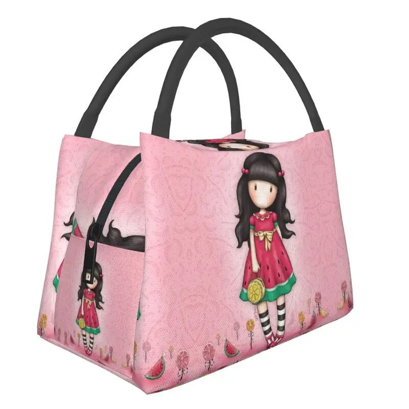 

Летняя изолированная сумка для обеда для девушек, Санторо Gorjuss, для женщин, водонепроницаемая мультяшная фантазия, охлаждающая Термосумка д...