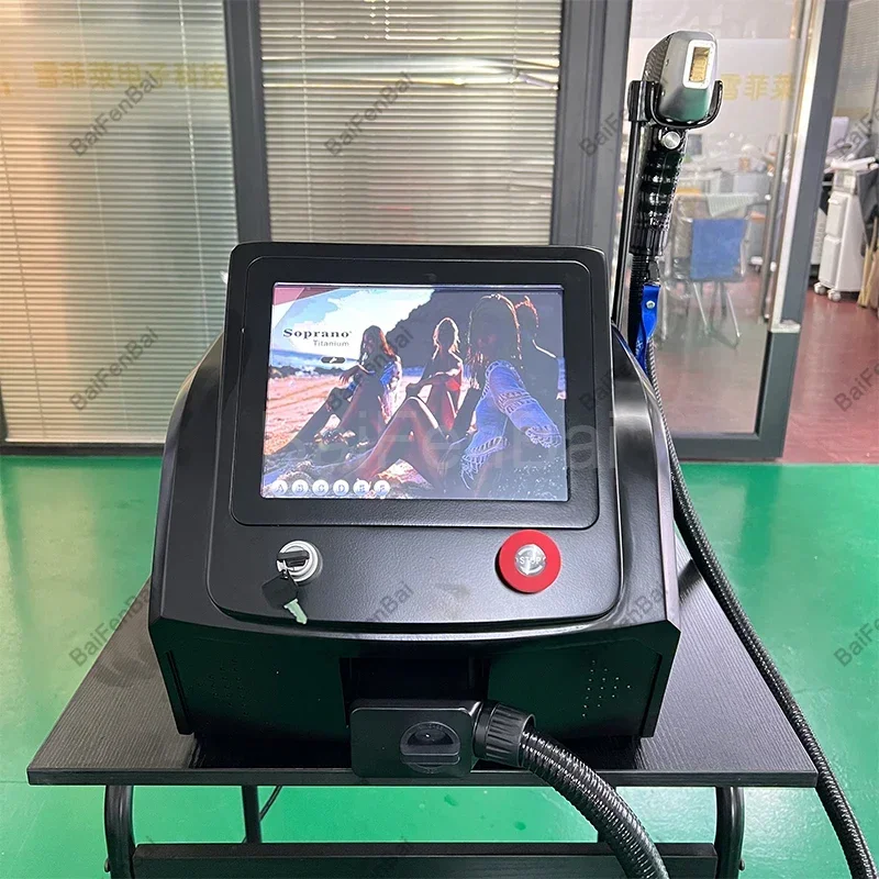 Портативный мощный тройной лазер с ледяным охлаждением 755 808 1064 устройство