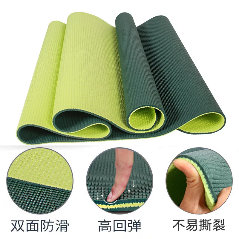 

2021 PVC yoga mat beginner yoga women widening yoga home fitness