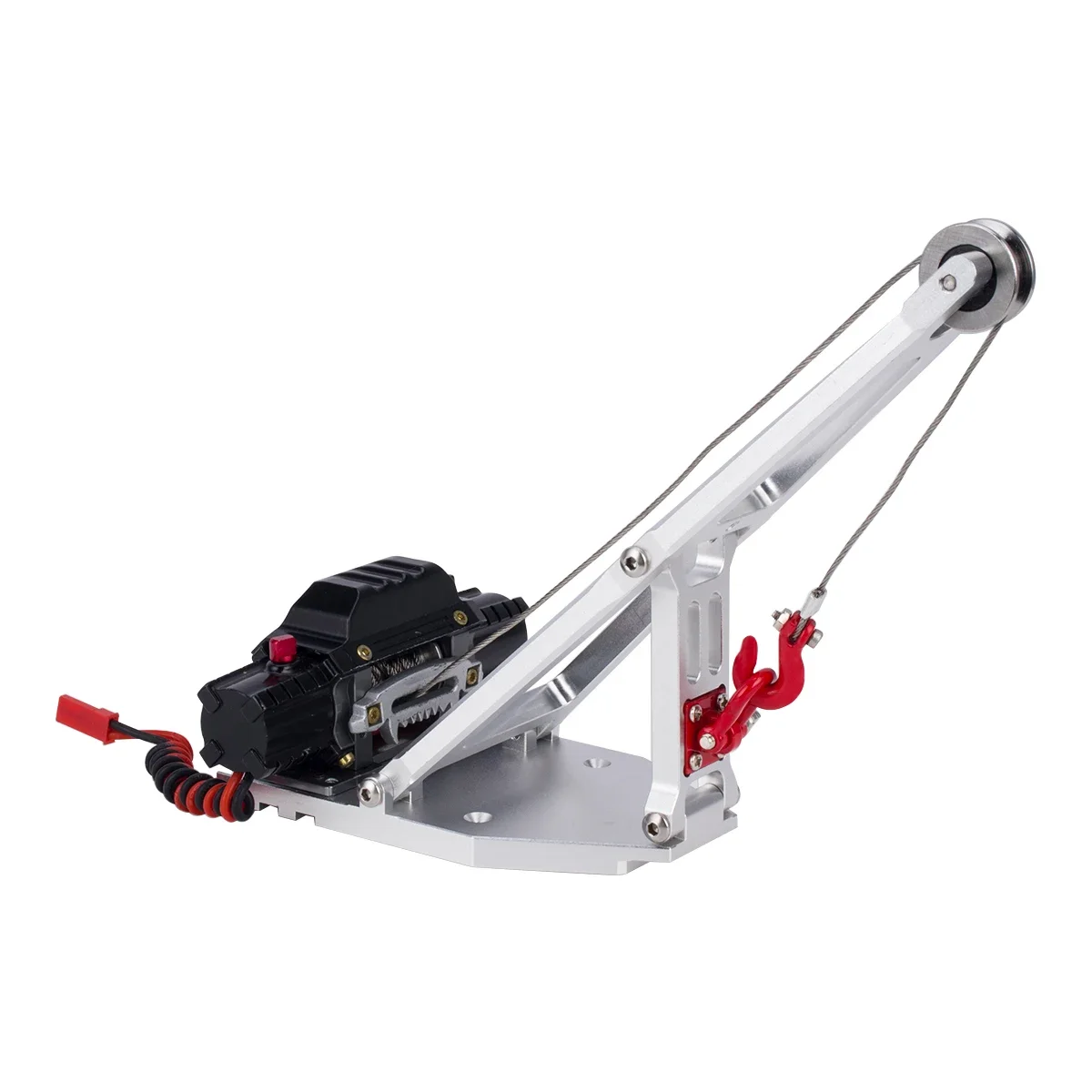 Aluminum Wciągarka Ratownicza/Tow Truck Crane Arm Wrecker Kit for 1/10 RC Crawler Car Axial CAPRA 1.9UTB Trail Buggy Simulation