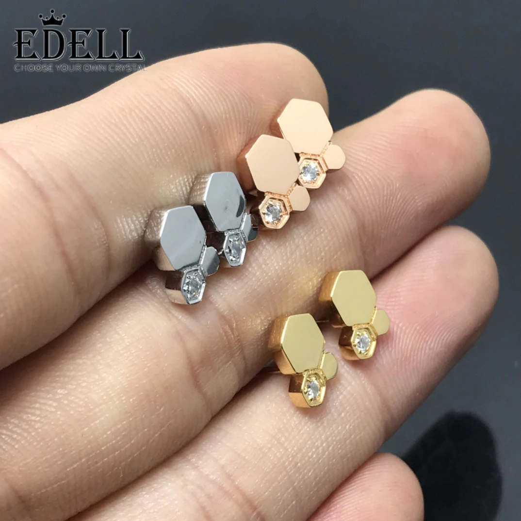 

Edell CHAMUET, новые серьги с бриллиантовым покрытием, цвет: золото, розовое золото, серебро 925 пробы, универсальное и высококлассное изготовление на заказ