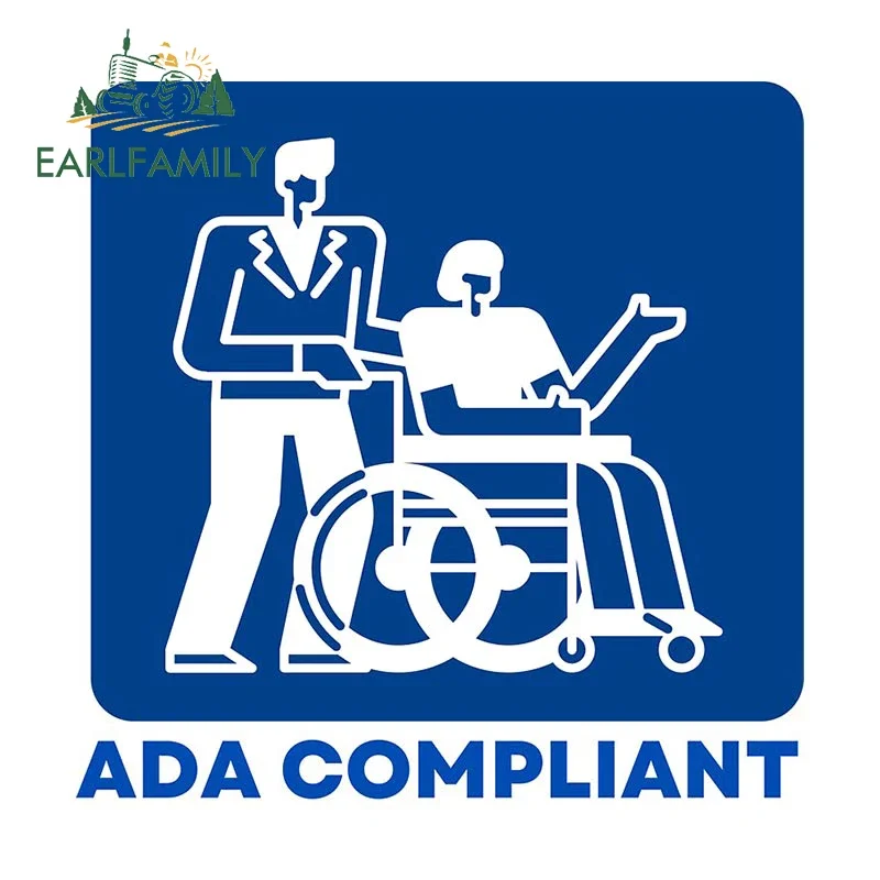 

EARLFAMILY 13 см X 12,8 см, красивые автомобильные наклейки для инвалидов, наклейка на мотоцикл, холодильник, устойчивая к царапинам, графическая наклейка