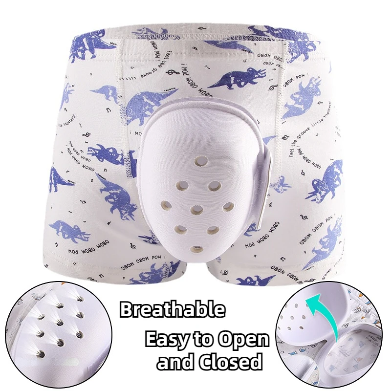 Man Penis Protect Boxers Circumcision Child with Shell Bulge Pouch Waterproof Underwear Health Care Boy Lingerie After Operation