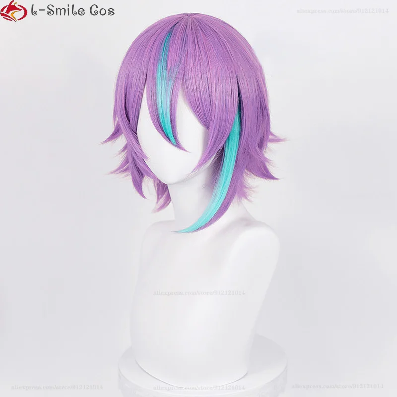 Парик для косплея Kamishiro Rui парик с фиолетовыми краями термостойкие волосы из