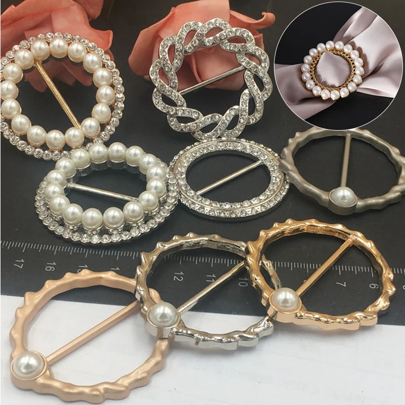 

High Quality Pearl Rhinestone Buckles Women's Shirt Sweater Button Wedding Invitation Card Decor DIY Fixed Buckle Accessories