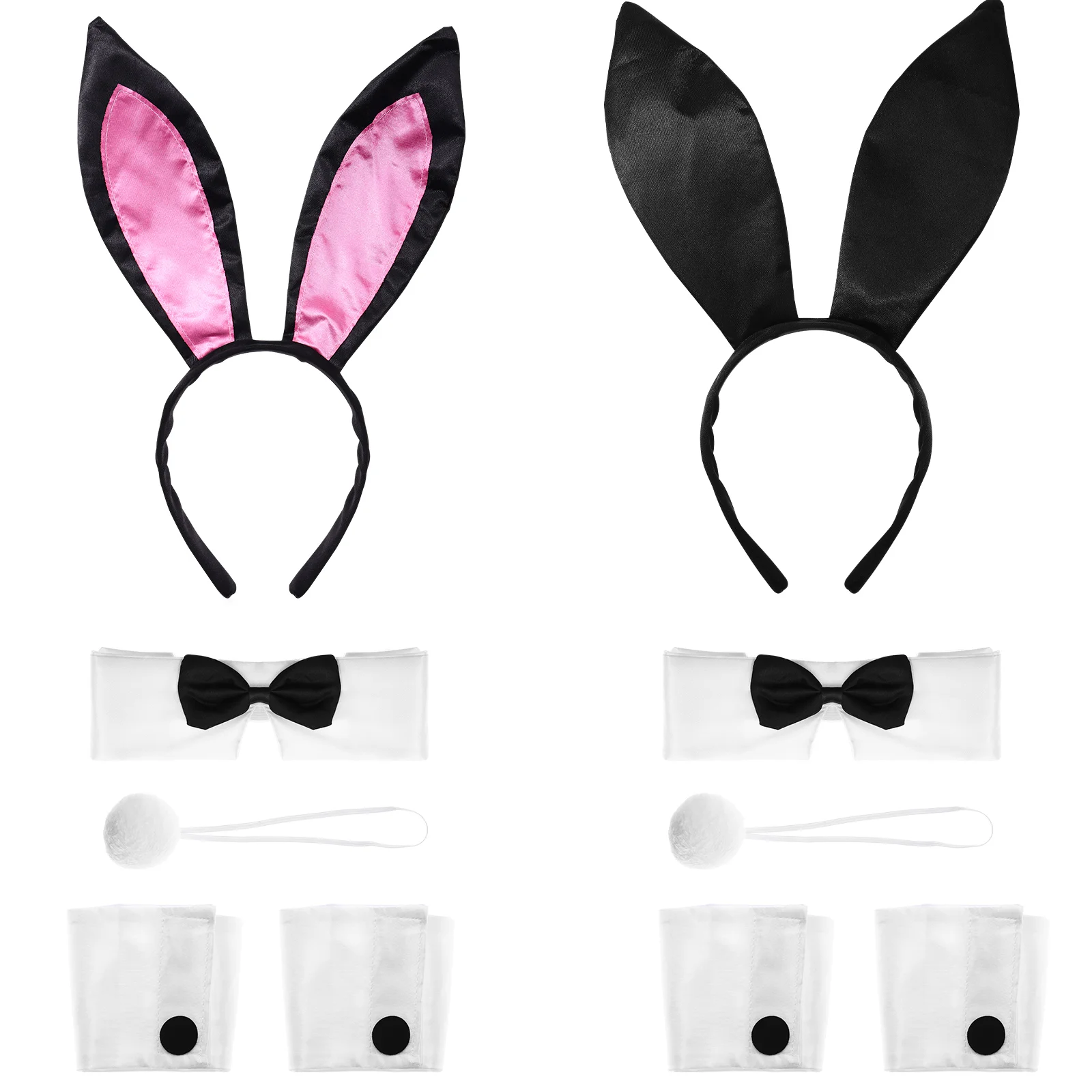 

Frcolor 1 Set Rabbit Ear Costume Set Party Dress-up Props Bunny Tail Cuffs Costume Accessories Party Bunny Ear Set