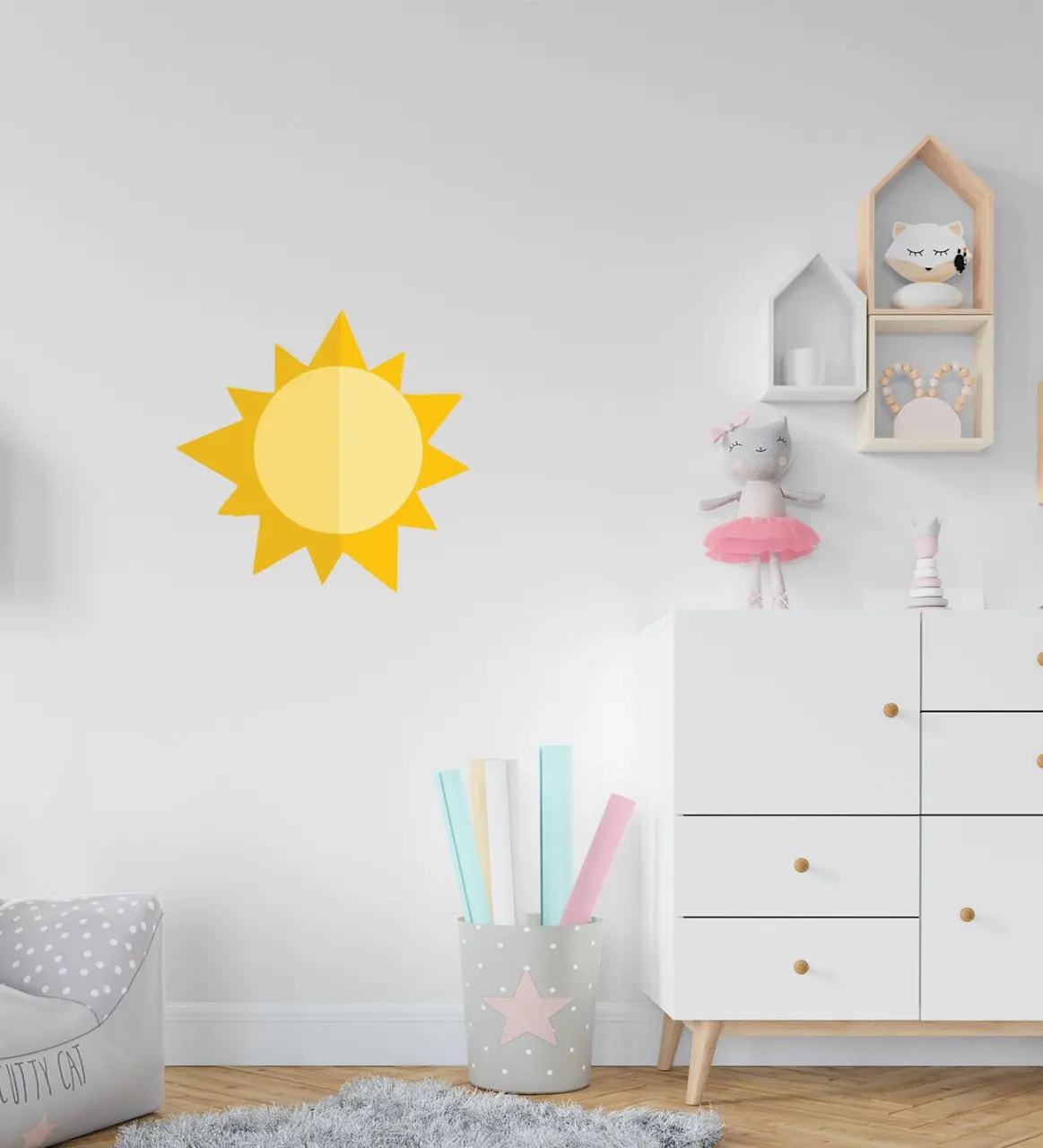 

BK Gift Sun Design Kids Room Wall Sticker-1