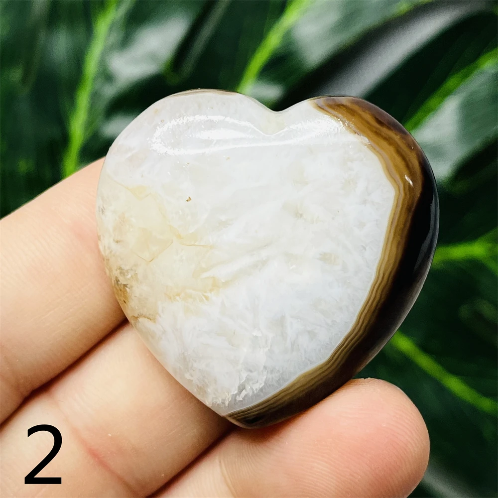 Черный агат в форме сердца YOCO