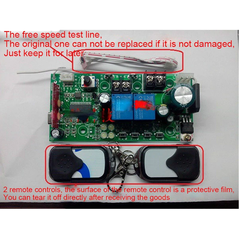 

433M24V Universal Electronic Limit Garage Door Motherboard Flip Door Motor Control Board Hall Limit Receiver