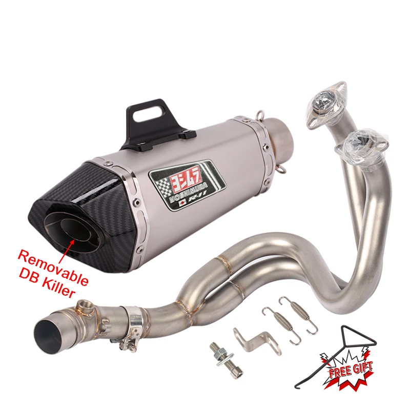 

Для Kawasaki ER6N ER6F Versys 650 Z650 Ninja 650 мотоцикла Yoshimura выхлопная система глушитель DB Killer передняя средняя труба