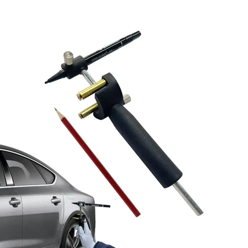 

Car Wheel Eyebrow Mark Wheel Marking Gauge Set Adjustable Linear Arc Dual-Purpose Scriber Parallel Line Drawing Tool For Car