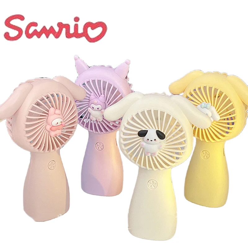

Sanrios Kuromi Cinnamoroll мой Мелодия Настольный Электрический вентилятор аниме милый мультяшный веер с кронштейном Kawaii Портативный Регулируемый уго...