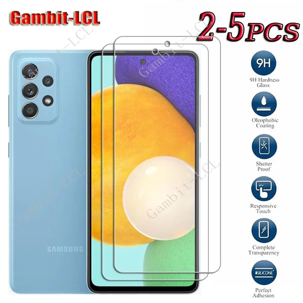 Оригинальное закаленное стекло 9H HD для Samsung Galaxy A52 4G A52s 5G 6,5 дюйма GalaxyA52 A525, защита экрана, защитная крышка, пленка, чехол