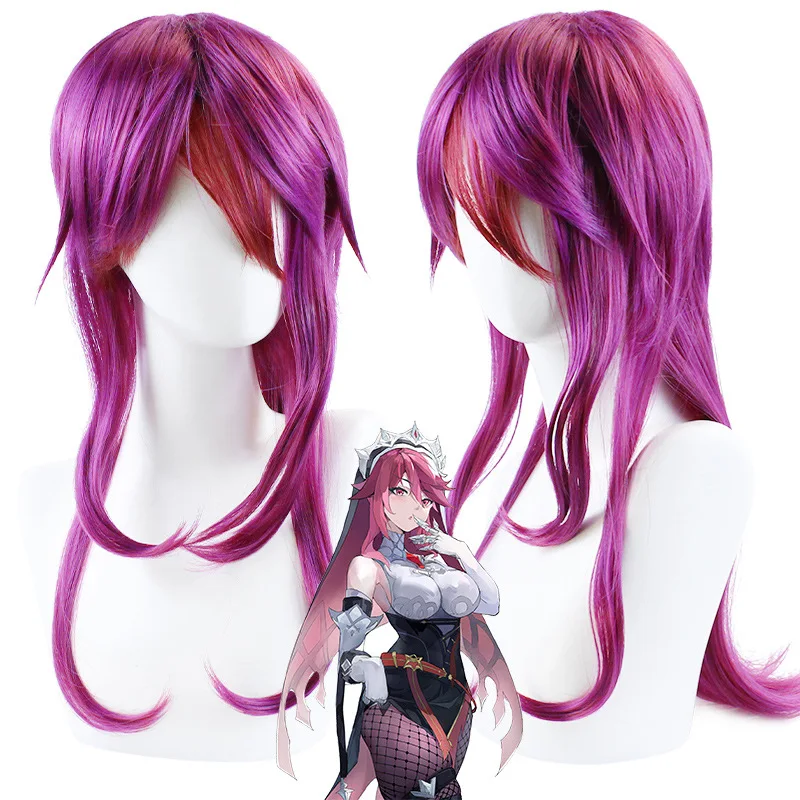 

Game Genshin Impact - Rosaria Cosplay Wig Short Heat Resistant Synthetic Hair Anime Cosplay Costume Wigs