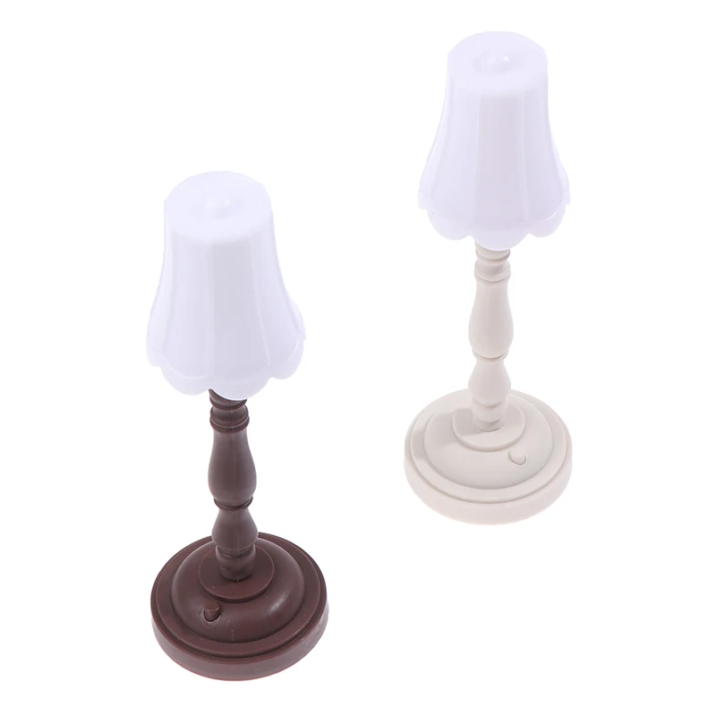 

1pc 1:12 Dollhouse Miniature Standing Lamp Night LED Lamp Light Floor lamp Dollhouse Furniture Accessories