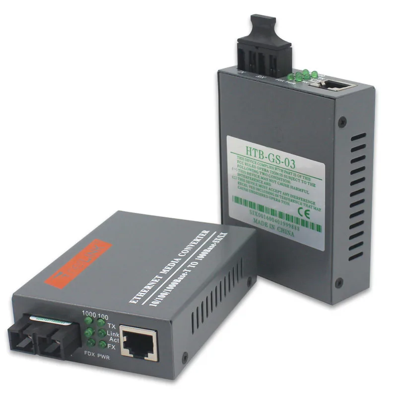 1 пара HTB-3100AB 2KM AB 10/100 Мбит/с порт SC A 1310nm-TX B 1550nm-волоконный медиа-конвертер